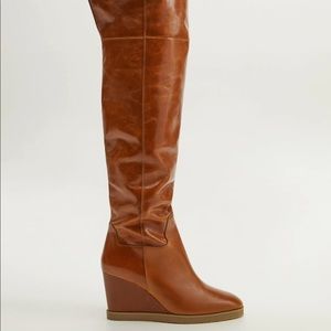 Mango bovine leather boots bloggers fav